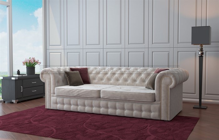 Прямой диван на 3 модуля "Честер" Polyaris - фото 16076