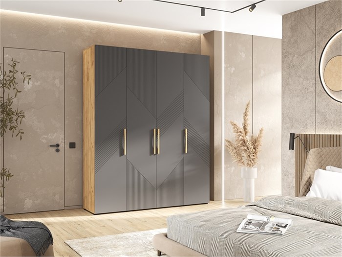 Шкаф 4-створчатый "Ирис" Миф 16737