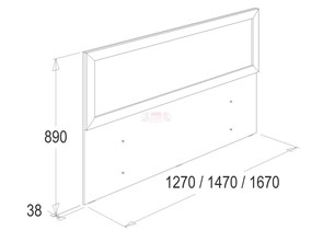 ИЗГОЛОВЬЕ КРОВАТИ (СПИНКА ГОЛОВНАЯ) Ольга 14 Фант 10064