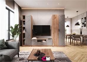 {{photo.Alt || photo.Description || 'Модульная гостинная "Орегон" асфальт  супермат Стенд Мебель'}}