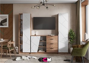 {{photo.Alt || photo.Description || 'Модульная гостинная "Орегон" Белый супермат Стенд Мебель'}}