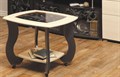 Журнальный стол "Сатурн М-01" со стеклом и рисунком - фото 14170