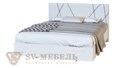 Кровать двойная №1 (парящая) SV 1,4м "Абстракция" с мягким изголовьем 150602869