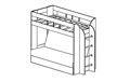 Кровать 2-х ярусная "Немо" без верхнего матраса 1119675226