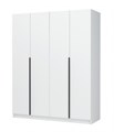 Шкаф 4-х створчатый Лион ШК-03 белый Стенд Мебель 15933